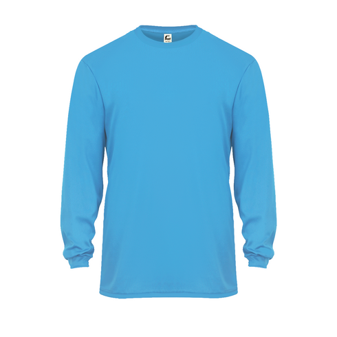Badger Sport C2 L/S Tee (510400-000504), Color 'Columbia Blue'
